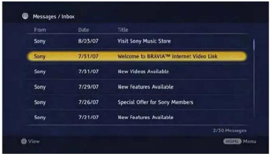 SONY DMXNV1 - Messages - 1