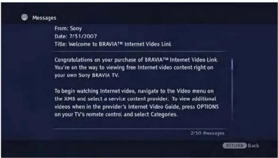 SONY DMXNV1 - Lire vos messages - 1