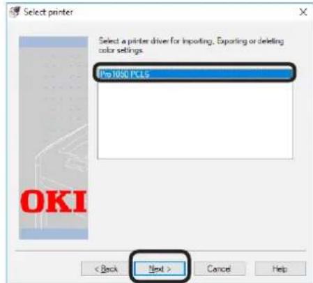 OKI Pro1050 - 删除颜色调整设置 - 2