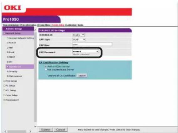 OKI Pro1050 - 若要使用PEAP - 2