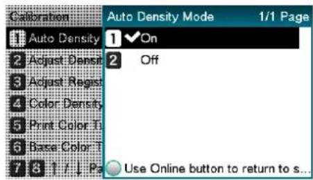 OKI Pro1050 - 配置自动浓度和渐变调整的设置 - 4