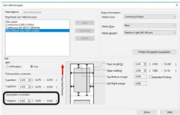 OKI Pro1050 - 在打印机驱动程序中微调剪切位置 - 5