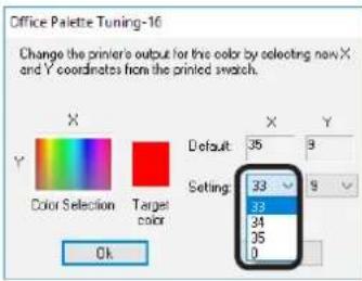 OKI Pro1050 - 点击[打印调色板（Print Palette）]。 - 7