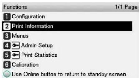 OKI Pro1050 - 按滚动按钮 - 2