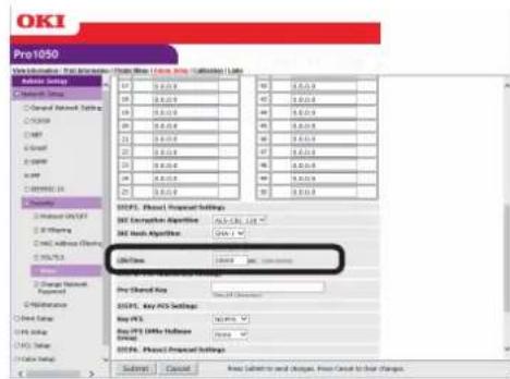 OKI Pro1050 - 在[STEP3（步骤3）]中，配置第一阶段提案参数的设置。 - 1