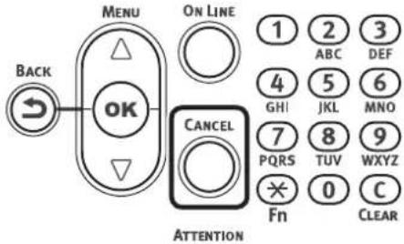 OKI Pro1050 - 取消打印作业 - 1