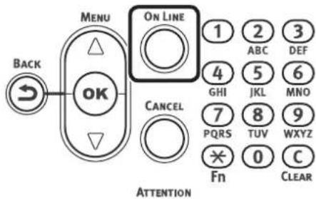 OKI Pro1050 - 按滚动按钮或 - 6