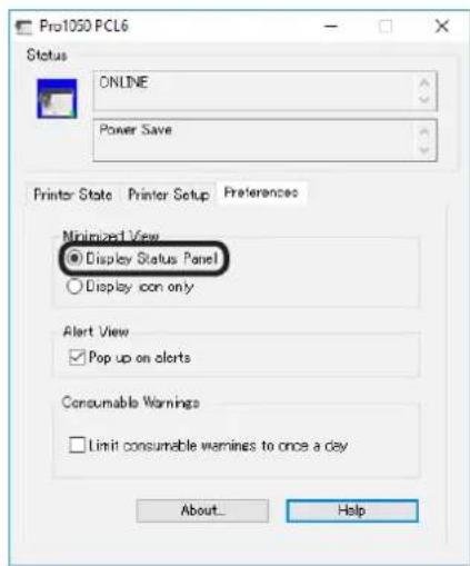 OKI Pro1050 - 状态面板显示 - 2