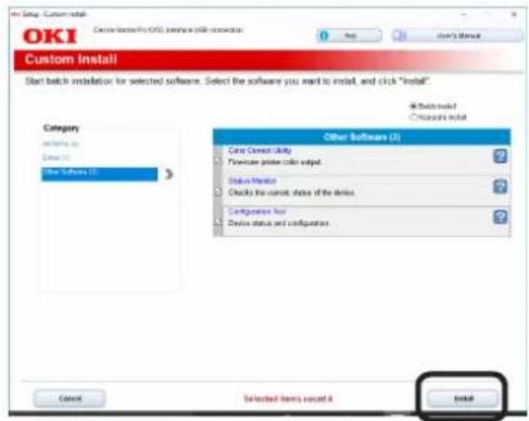 OKI Pro1050 - 安装实用程序 - 4