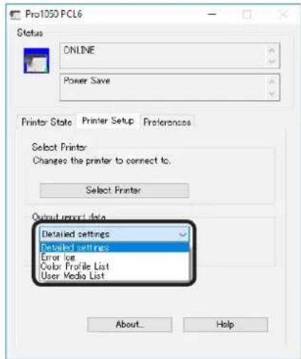 OKI Pro1050 - 以 CSV 文件的形式获取信息报告 - 2