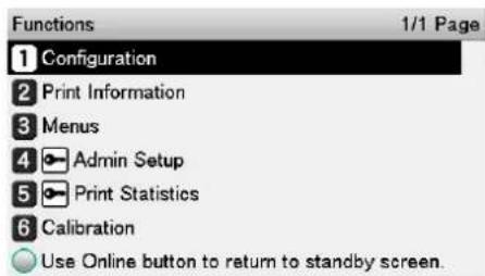 OKI Pro1050 - 按滚动按钮或 - 2
