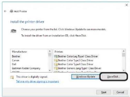OKI Pro1050 - 点击[从磁盘安装（Have Disk）]。 - 1