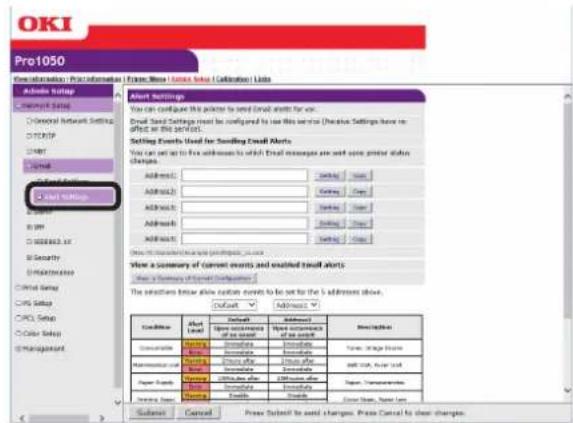 OKI Pro1050 - ■若要定期发送故障通知 - 3