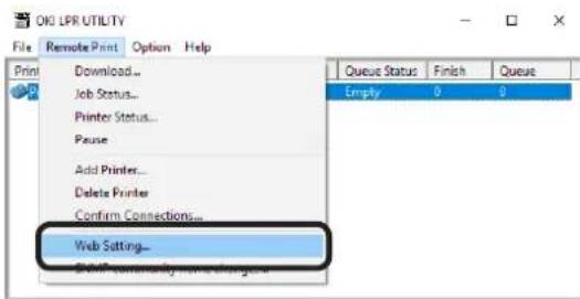 OKI Pro1050 - 启动网络浏览器 - 1