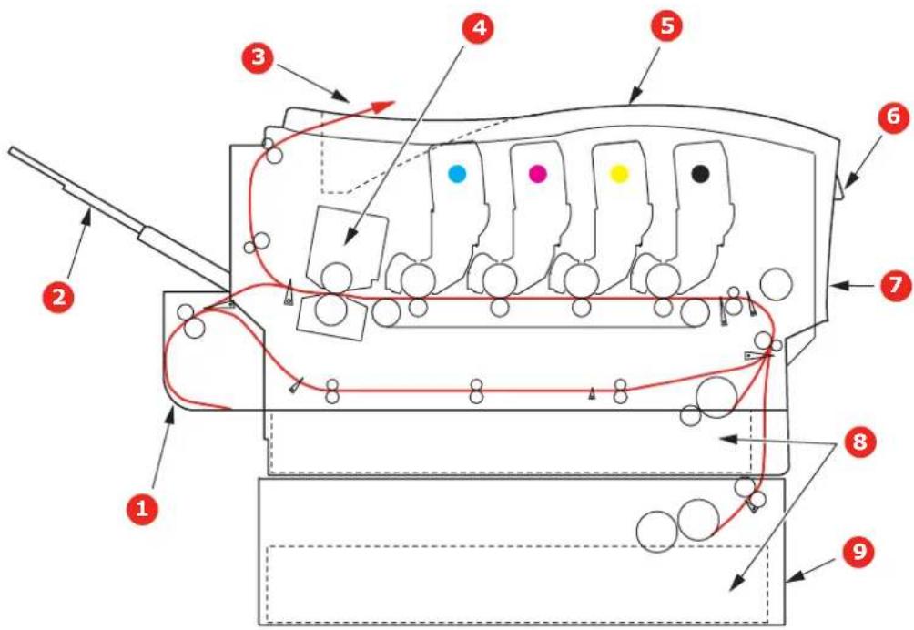 OKI ES3032a4n - SUPPRESSION DES BOURRAGES DE PAPIER - 1