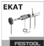 FESTOOL LEX 3 1505 - Niebezpieczewsztwo zranienia - 2