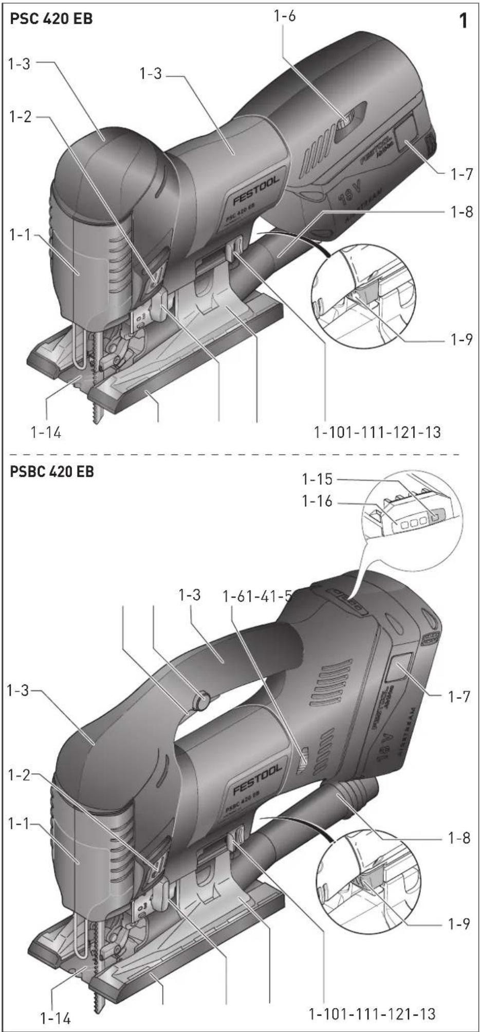 FESTOOL CARVEX PSC 420 Li 18 - 2