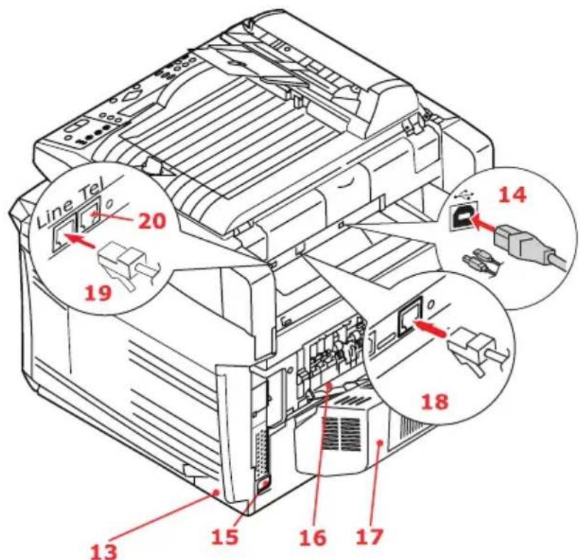 OKI ES2032 MFP - VUE ARRIÈRE - 1