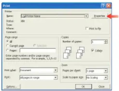 OKI ES2032 MFP - OPTIONS D'IMPRESSION DES APPLICATIONS WINDOWS - 1
