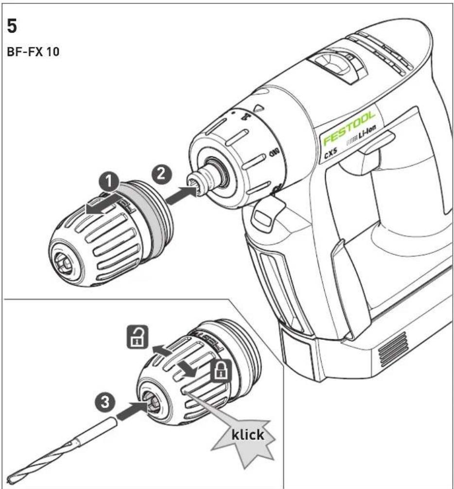 5 BF-FX 10 FESTOOL CXS Li-Ion 1 2 OKP 3 klick