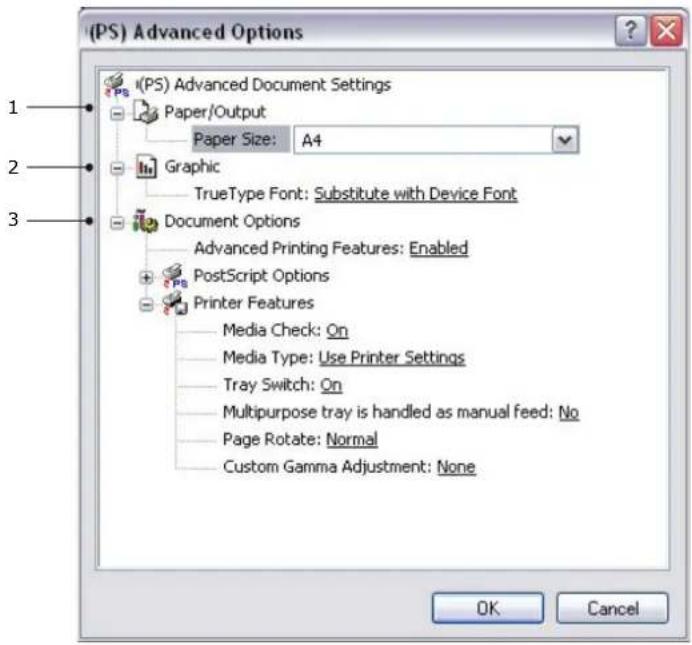 OKI ES8140dn - Onglet Disposition - 2