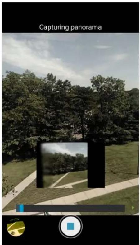 Capturing panorama