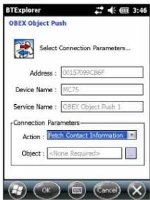 ZEBRA MC67 - Extraction d'un contact - 2