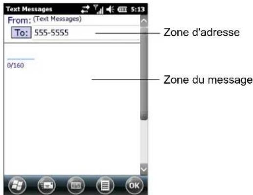ZEBRA MC67 - Composez le message. - 1