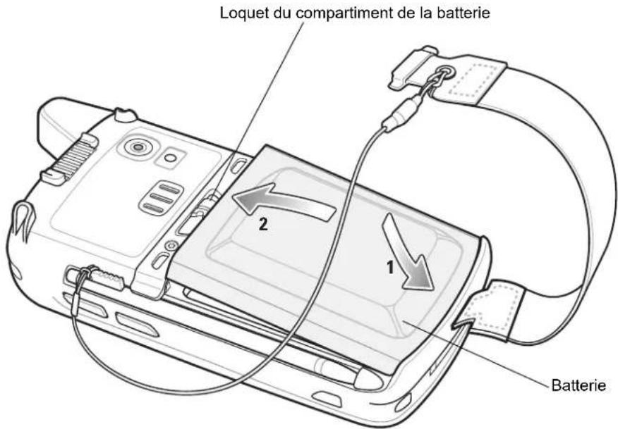 ZEBRA MC67 - Mise en place de la batterie - 2