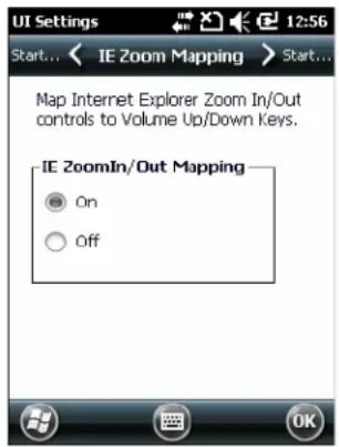 ZEBRA MC67 - Mappage du zoom IE - 1