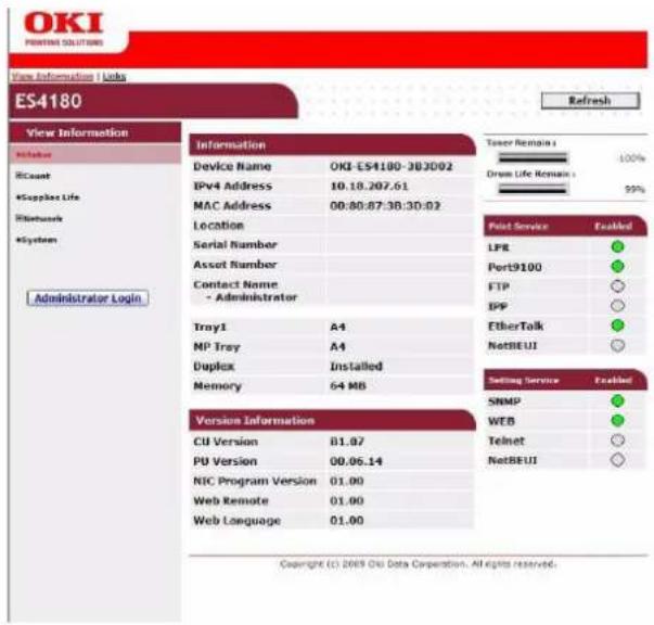 OKI ES4160 MFP - Configuration (configuration) - 1