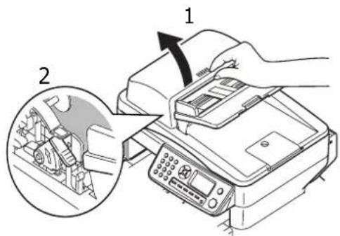 OKI ES4160 MFP - Dans la section chargeur du scanner... - 1