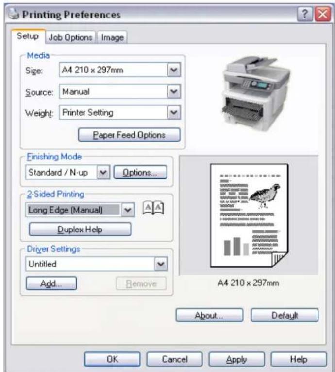 OKI ES4160 MFP - Impression DUPLEX manuelle à l'aide du BAC à PAPIER (windows seulement) - 1