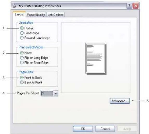 OKI ES4160 MFP - Onglet disposition - 1