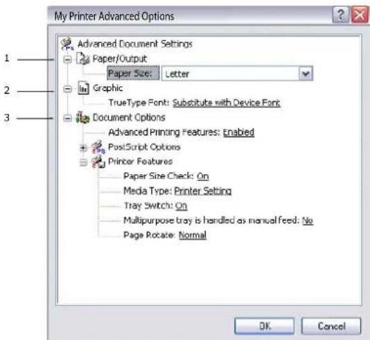 OKI ES4160 MFP - Onglet disposition - 2