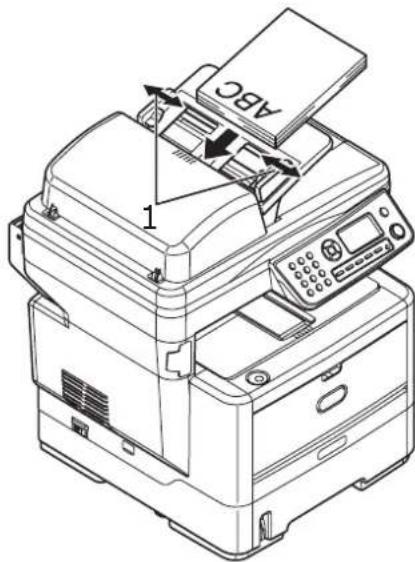 OKI ES4160 MFP - Positionnement des documents dans le chargeur - 2