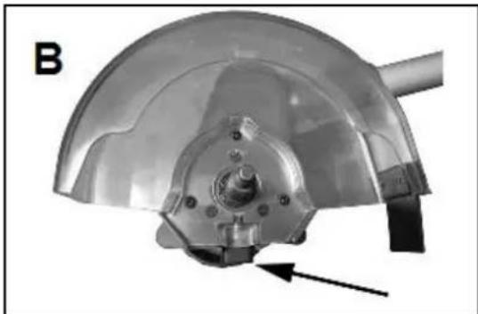 Eurom Weedcleaner - Assembly of protective cap and brush - 2