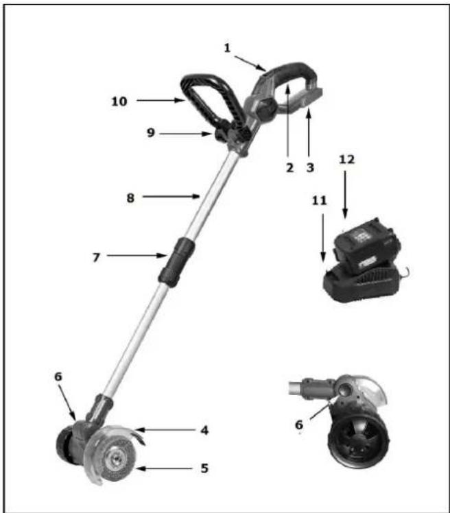 Eurom Weedcleaner - Do not use the machine before it is completely assembled, as in the picture! - 1