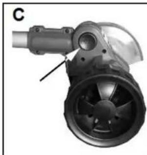 Eurom Weedcleaner - Modification angle tête de brosse - 1