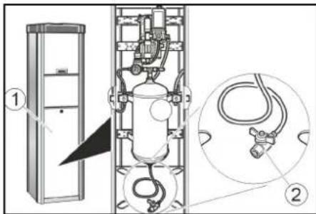 Kärcher AWTC Fp - Drain the condensate - 1