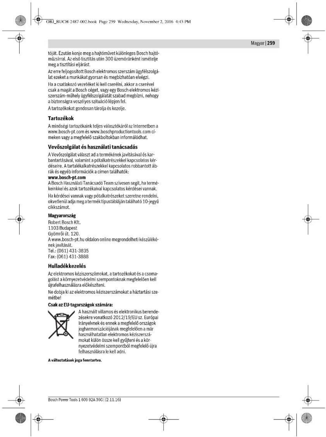 BOSCH HWS 77180 Professional - Karbantartás és tiszítás - 11