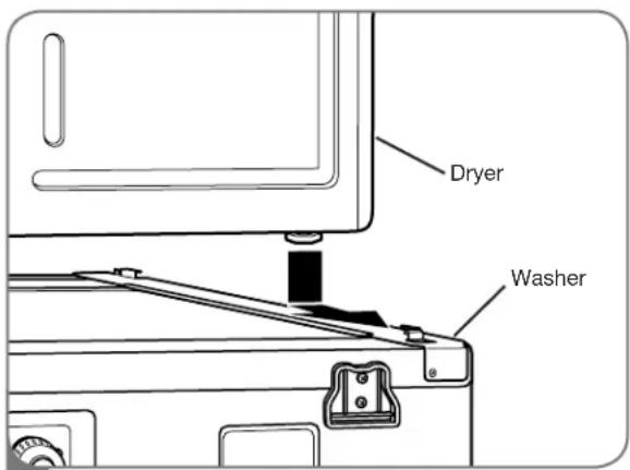 LG DLEX2901V - STACKING kIT INSTALLATION (cont.) - 1