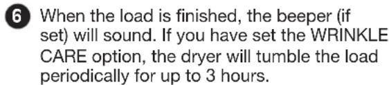 LG DLEX2901V - OPERATING THE DRYER - 7