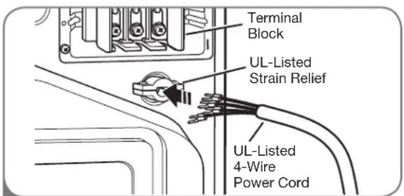 LG DLEX2901V - Four-Wire Connection for Electric Dryers: Power Cord - 1