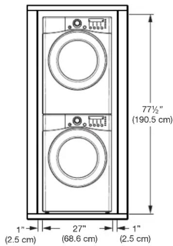 LG DLEX2901V - INSTALLATION WITH OPTIONAL PEDESTAL BASE OR STACKING KIT - 2