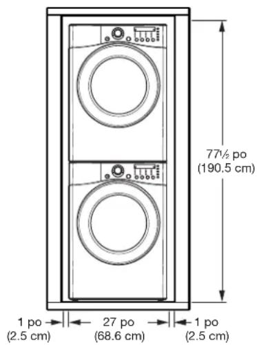 LG DLEX2901V - INSTALLATIONS AVEC PIÉDESTAL OU TROUSSE D'EMPILAGE EN OPTION - 2