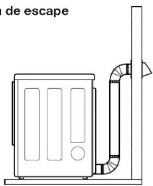 LG DLEX2901V - Direccionamiento y conexión del sistema de conducto de escape - 1