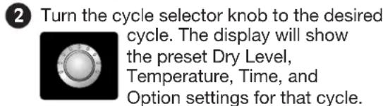 LG DLEX2901V - OPERATING THE DRYER - 2