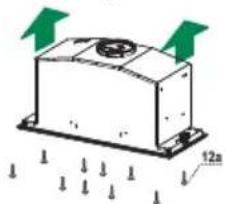 BLAUPUNKT 5DA45450 - PRIMA DI MONTARE LA CAPPA AL PENSILE AGIRE COME SEGUE: - 7