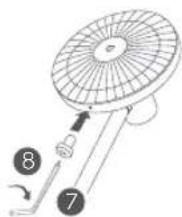 Xiaomi Smart Standing Fan 2 Pro - 5-кадам: алдыңғы торды бекітіңіз - 1